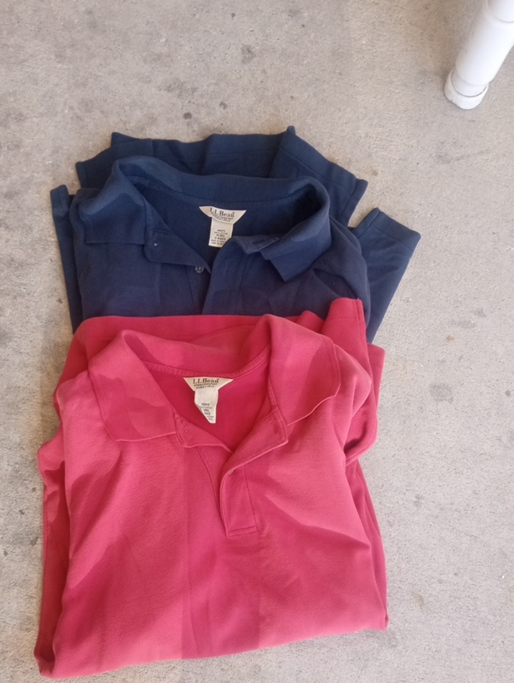 Two Men's LL Bean Medium Polos